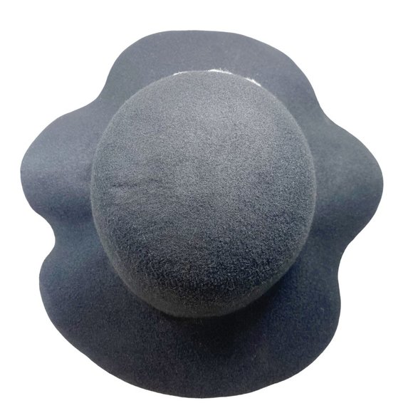 Phases of the Moon Black Felt Hat OS - Picture 5 of 11